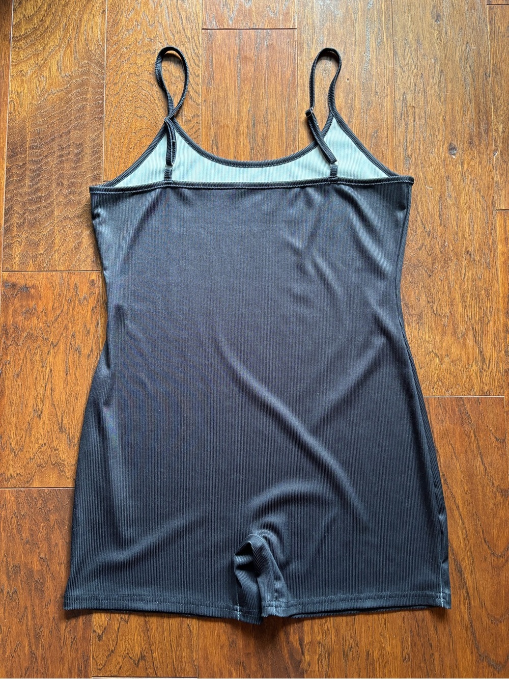 Black Ribbed “Limited Love” Romper Stretchy Streetwear | Size XL - Picture 5 of 13